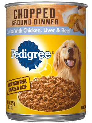 PEDIGREE Chopped Ground Dinner Combo with Chicken Beef Liver