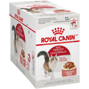 Royal Canin Adult Instinctive Chunks in Gravy Cat Food Pouches, case of 12, 85g