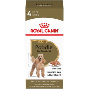 Royal Canin Poodle Adult Loaf in Sauce Canned Dog Food, pack of 4, 340g