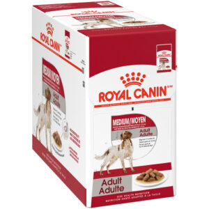 Royal Canin Medium Adult Pouch Wet Dog Food, case of 10, 140g