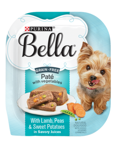 PURINA Bella Grain Free Small Dog Pate with Lamb Peas and Sweet