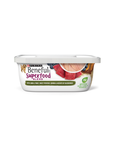 PURINA Beneful Superfood Blend With Lamb Trout in Sauce Case of 8 Wet Dog Food 255g VETPLANETS NIGERIA ONLINE SHOP