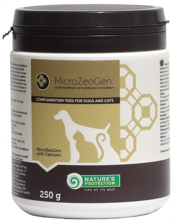 NATURES PROTECTION MICROZEOGEN WITH CALCIUM CATS AND DOGS DIETARY SUPPLEMENT 250g