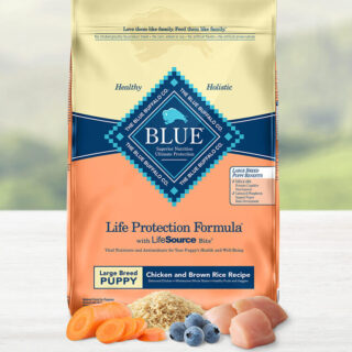 BLUE BUFFALO Life Protection Formula Large Breed Puppy Chicken & Brown Rice Recipe Dry Dog Food 13.6kg