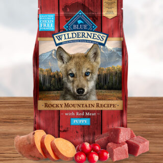 BLUE BUFFALO Wilderness Rocky Mountain Recipe with Red Meat Puppy Grain-Free Dry Dog Food 10kg