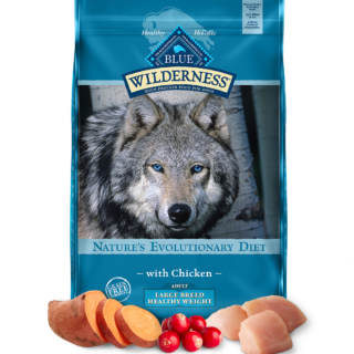 BLUE BUFFALO Wilderness Healthy Weight Chicken Recipe Adult Large Breed Grain-Free Dry Dog Food 10.9kg