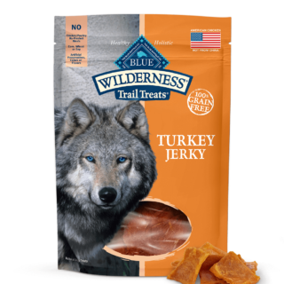 Blue Buffalo Wilderness Trail Treats Grain Free Turkey Jerky Dog Treats 92g