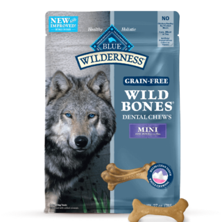 Blue Buffalo Wilderness Wild Bones Grain-Free Mini Dental Dog Treats 765g