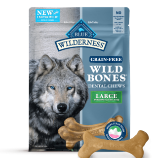 Blue Buffalo Wilderness Wild Bones Grain-Free Large Dental Dog Treats 765g