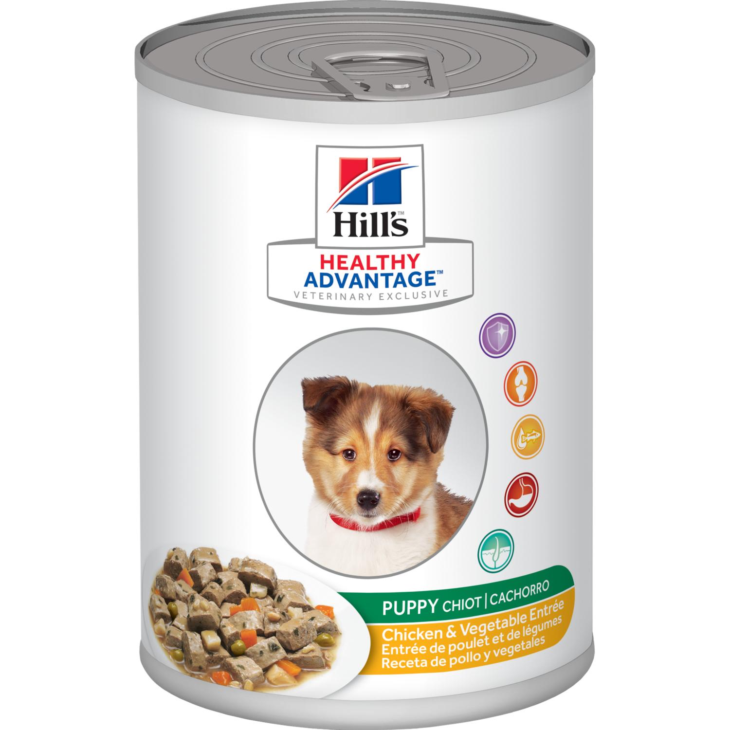 Hill s Healthy Advantage Puppy Chicken Vegetables Entr e Canned Dog Food 363g