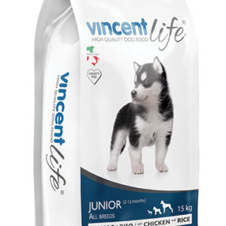 vincent life juniorchicken and rice dog food