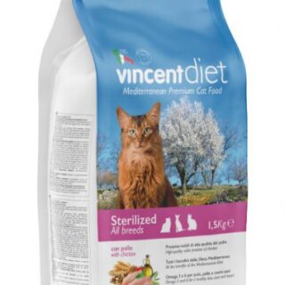 vincent diet sterilized chicken dry cat food