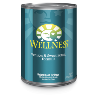 Wellness Complete Health Venison & Sweet Potato Formula Case of 12 Canned Dog Food 354g