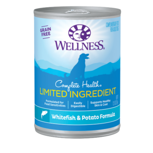 Wellness Limited Ingredient Whitefish & Potato Case of 12 Wet Dog Food 354g