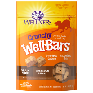 Wellness WellBars Grain-Free Crunchy Peanuts & Honey Baked Dog Treats 1.3kg