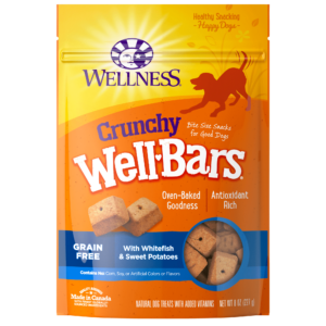 Wellness WellBars Grain-Free Crunchy Whitefish and Sweet Potatoes Dog Treats 1.3kg