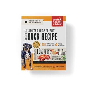 The Honest Kitchen Limited Ingredient Diet Duck Recipe Grain-Free Dehydrated Dog Food 4.5kg