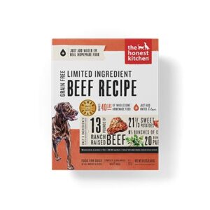 The Honest Kitchen Limited Ingredient Diet Beef Recipe Grain-Free Dehydrated Dog Food 4.5kg