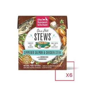 The Honest Kitchen One Pot Stew Simmered Salmon & Chicken Stew Pack of 6 Wet Dog Food 298g