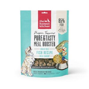 The Honest Kitchen Proper Toppers Fish Recipe Grain-Free Dehydrated Dog Food Topper 397g