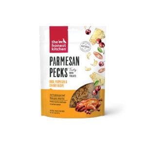 The Honest Kitchen Parmesan Pecks Duck, Parmesan & Cherry Recipe Dog Treats 227g