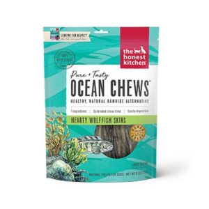 The Honest Kitchen Beams Ocean Chews Wolfish Skins Dehydrated Dog Treats 170g