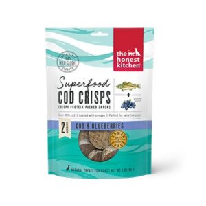 The Honest Kitchen Superfood Cod Crisps Cod & Blueberry Dehydrated Dog Treats 85g