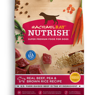 Rachael Ray Nutrish Natural Beef, Pea, & Brown Rice Recipe Dry Dog Food 18.1kg