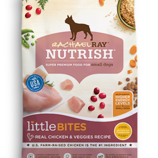 Rachael Ray Nutrish Little Bites Small Breed Natural Real Chicken & Veggies Recipe Dry Dog Food 6.3kg