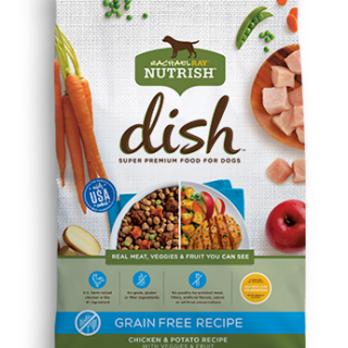 Rachael Ray Nutrish Dish Natural Grain-Free Chicken & Potato Recipe with Veggies & Fruit Dry Dog Food 10.4kg