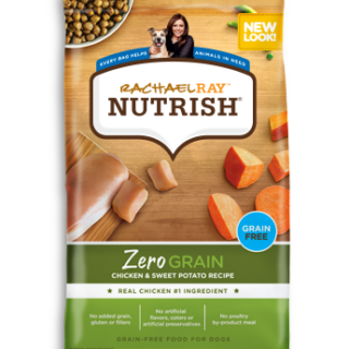 Rachael Ray Nutrish Zero Grain Natural Chicken & Sweet Potato Recipe Grain-Free Dry Dog Food 11.7kg