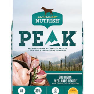 Rachael Ray Nutrish PEAK Southern Wetlands Recipe with Chicken, Duck & Pheasant Natural Grain-Free Dry Dog Food 10.4kg