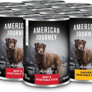 American Journey Stews Poultry & Beef Variety Pack Grain-Free Case of 12 Canned Dog Food 354g