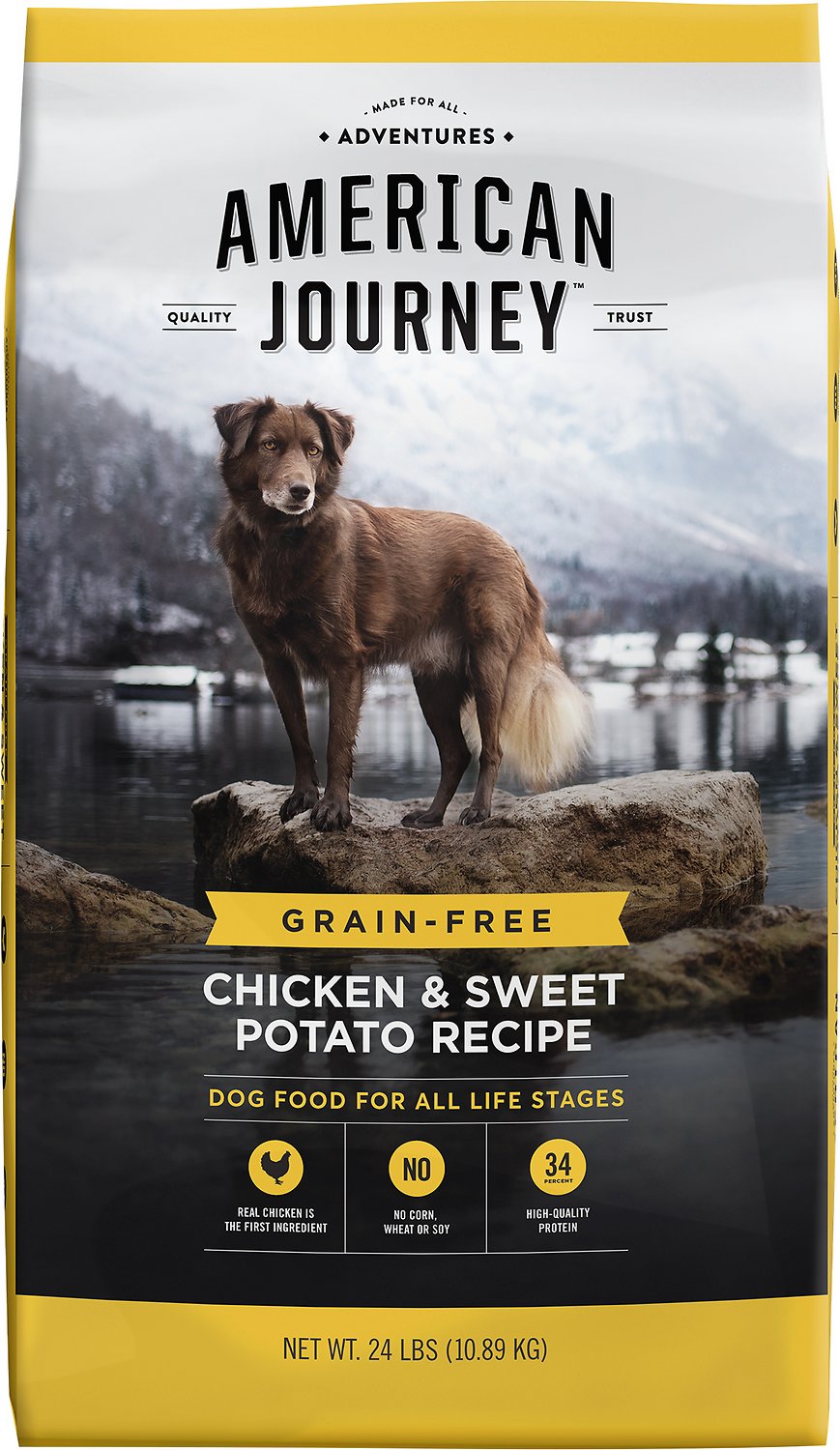 American Journey Chicken Sweet Potato Recipe Grain Free Dry Dog Food 10.9kg