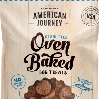 American Journey Salmon Recipe Grain-Free Oven Baked Biscuit Dog Treats 454g