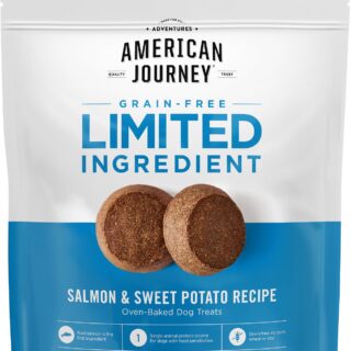 American Journey Salmon & Sweet Potato Recipe Limited Ingredient Dog Treats 396g