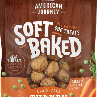 American Journey Turkey Recipe Grain-Free Soft-Baked Dog Treats 227g