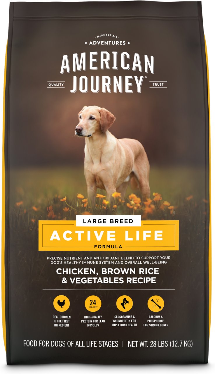 American Journey Active Life Formula Large Breed Chicken Brown Rice Vegetables Recipe Dry Dog Food 12.7kg