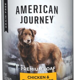 American Journey Chicken & Turkey Recipe Grain-Free Case of 12 Canned Dog Food 354g