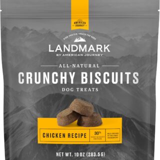 American Journey Landmark Chicken Recipe Grain-Free Crunchy Biscuits Dog Treats 283.5g