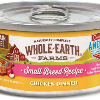 Whole Earth Farms Small Breed Chicken Dinner Grain-Free Case of 24 Canned Dog Food 85g