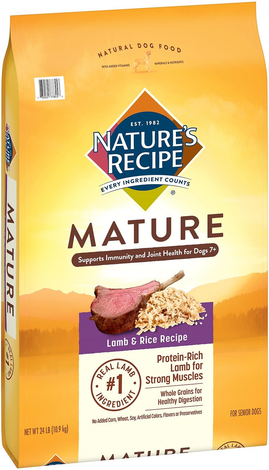 Nature s Recipe Mature Lamb Rice Recipe Dry Dog Food 10.9kg