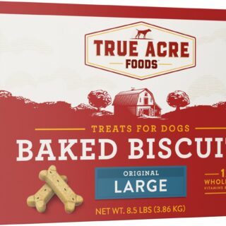 True Acre Foods Large Original Baked Biscuits Dog Treats 3.86kg