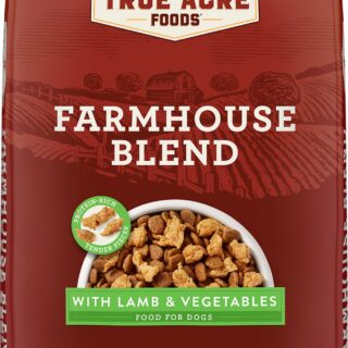 True Acre Foods Farmhouse Blend with Lamb & Vegetables Dry Dog Food 18.1kg