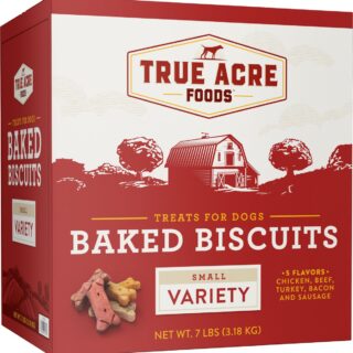 True Acre Foods Small Variety Baked Biscuits Dog Treats 3.18kg