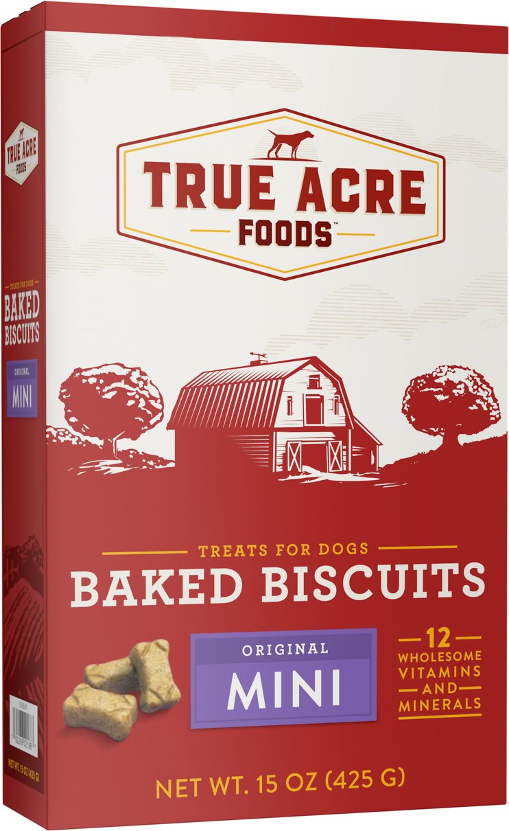 True Acre Foods Mini Original Baked Biscuits Dog Treats 425g