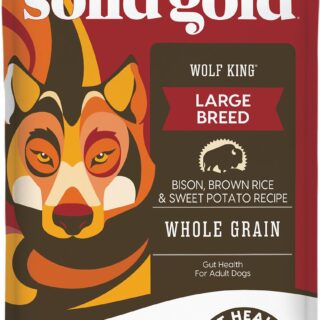 Solid Gold Wolf King Bison & Brown Rice Recipe with Sweet Potatoes Large Breed Adult Dry Dog Food 10.9kg