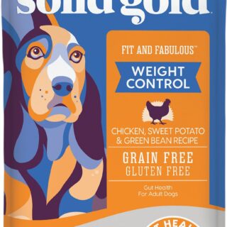 Solid Gold Fit & Fabulous Weight Control Grain-Free Chicken, Sweet Potato & Green Bean Dry Dog Food 10.9kg