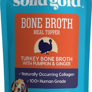 Solid Gold Turkey Bone Broth with Pumpkin & Ginger Dog Food Topper 226g