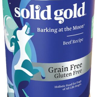 Solid Gold Barking at the Moon 95% Beef Recipe Grain-Free Case of 6 Canned Dog Food 374g